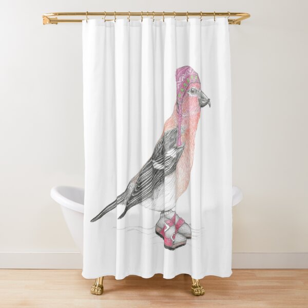 Item preview, White Winged Crossbill in Sandals designed and sold by JimsBirds.