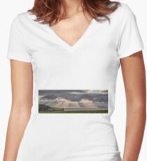 Donegal Sunburst Women's Fitted V-Neck T-Shirt