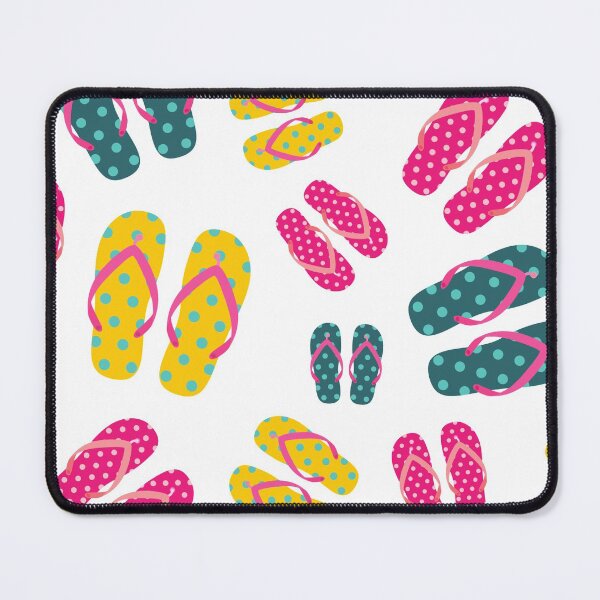 Item preview, Fun flip flop pattern in bright colours designed and sold by designair.