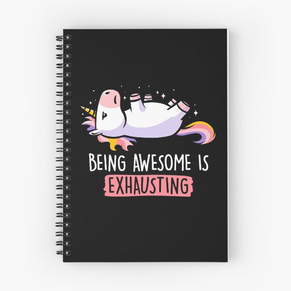 Item preview, Being Awesome is Exhausting  - Lazy Funny Unicorn Gift designed and sold by EduEly.