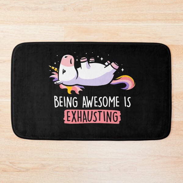 Item preview, Being Awesome is Exhausting  - Lazy Funny Unicorn Gift designed and sold by EduEly.