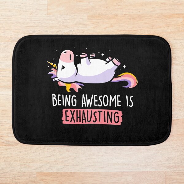 Item preview, Being Awesome is Exhausting  - Lazy Funny Unicorn Gift designed and sold by EduEly.