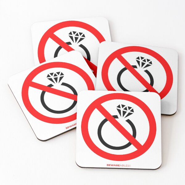 Item preview, No ring for you funny sign  designed and sold by BEWAREables.