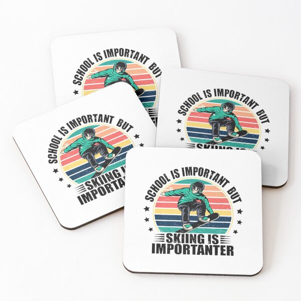 Item preview, School Is Important But Skiing Is Importanter ski lover designed and sold by keithldavis.