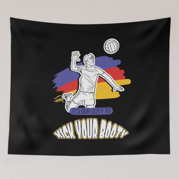 Item preview, It s  our Duty to Kick your Booty Beach Volleyball Player  designed and sold by Rzelemenz.