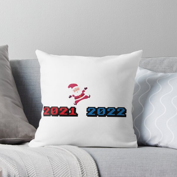 Item preview, Santa Claus Christmas design jumping from 2021 to 2022 in red and blue designed and sold by Martapp.