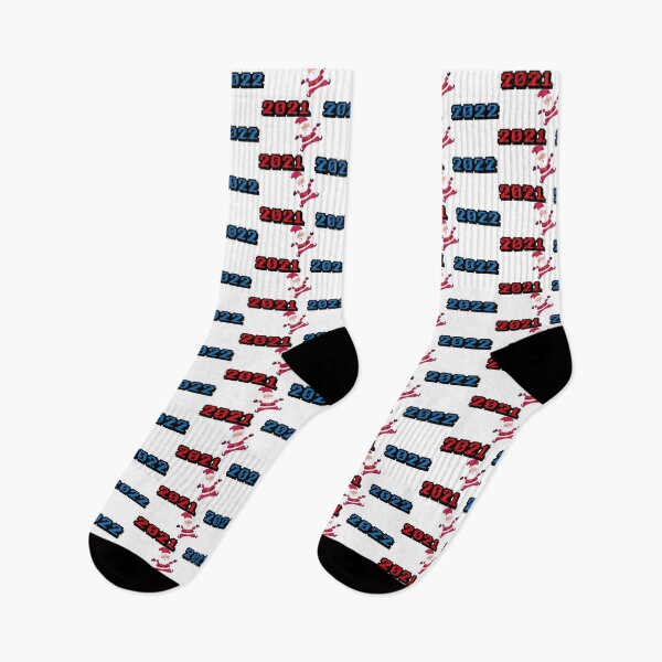 Item preview, Santa Claus Christmas design jumping from 2021 to 2022 in red and blue designed and sold by Martapp.