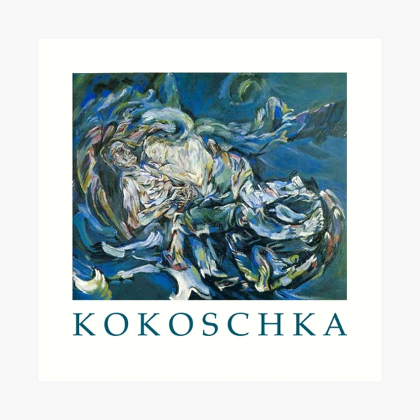 Oskar Kokoschka、Flowers、希少な額装用画集より、新品額装付 森本草介、【POSE】、希少な額装用画集より、新品額装付、状態