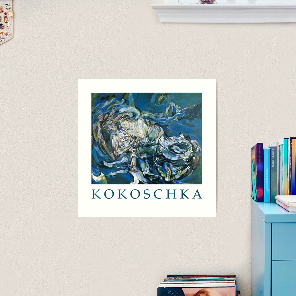 Oskar Kokoschka、Flowers、希少な額装用画集より、新品額装付 Oskar Kokoschka、Flowers、希少な額装用画集より、新品額装付