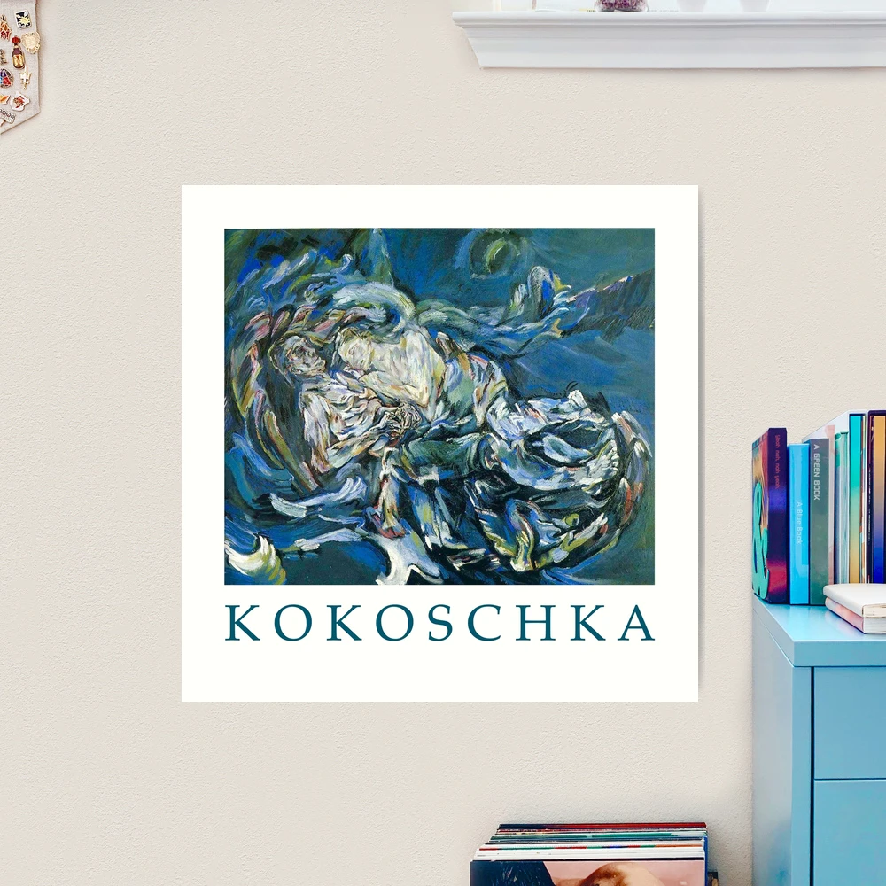Oskar Kokoschka、Flowers、希少な額装用画集より、新品額装付