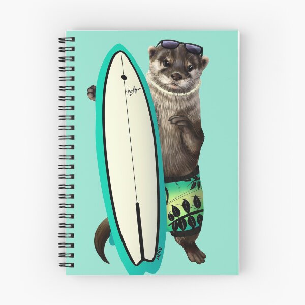 Item preview, Surfer otter designed and sold by Mehu.
