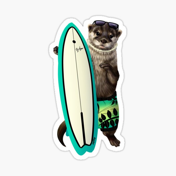 Artikel-Vorschau von Surfer Otter, designt und verkauft von Mehu.