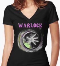 Warcraft - Warlock Women's Fitted V-Neck T-Shirt