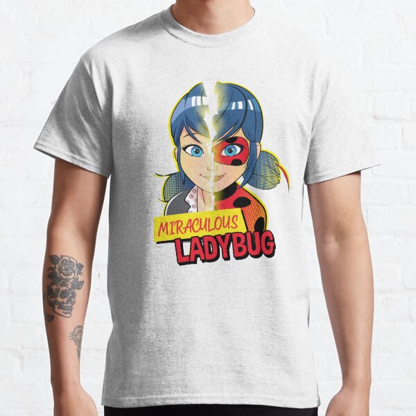 Miraculous Ladybug - Marinette & Ladybug Transformation T-shirt classique
