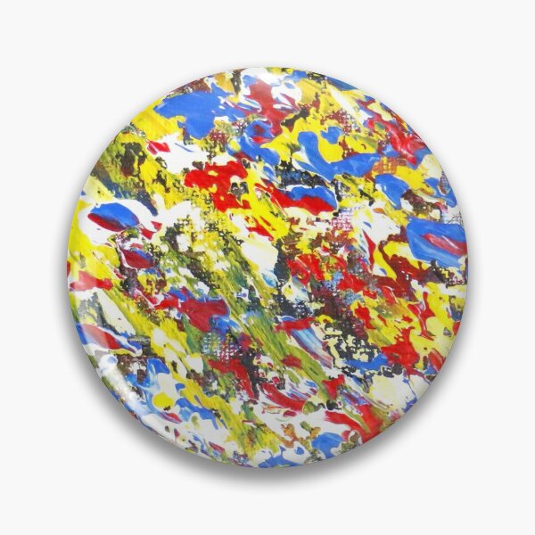 Item preview, Red, yellow and blue Abstract Art designed and sold by Kitslam Art.