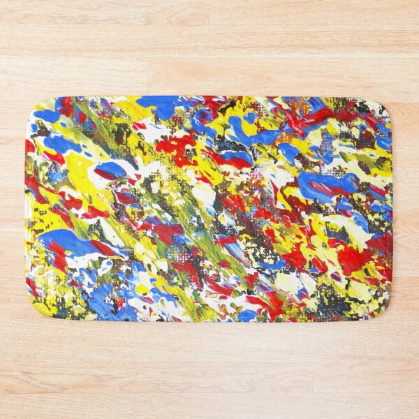 Item preview, Red, yellow and blue Abstract Art designed and sold by Kitslam Art.