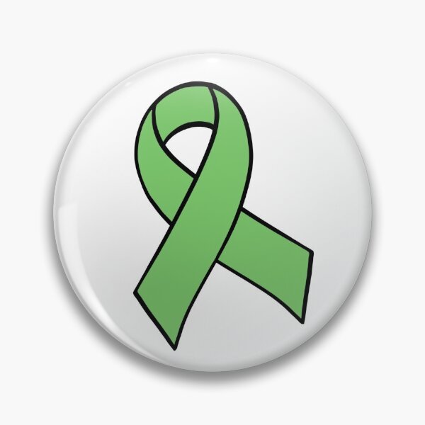 Item preview, Green Awareness Ribbon designed and sold by AllTheSpoons.