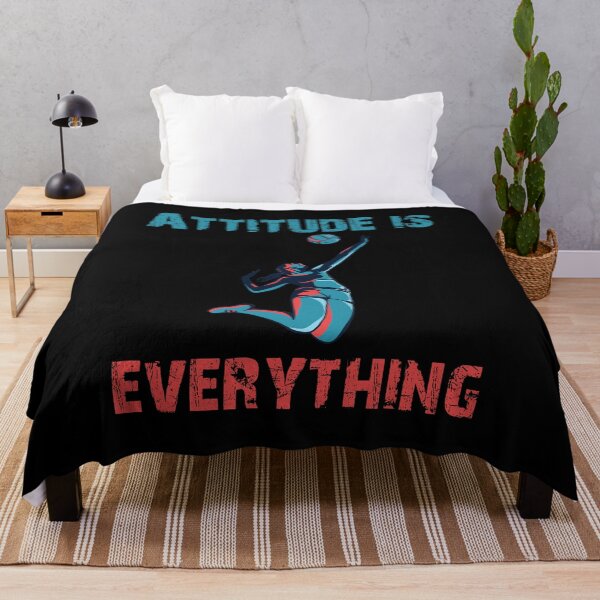 Item preview, Attitude Is Everything Retro Beach Volleyball Player Quote designed and sold by Rzelemenz.