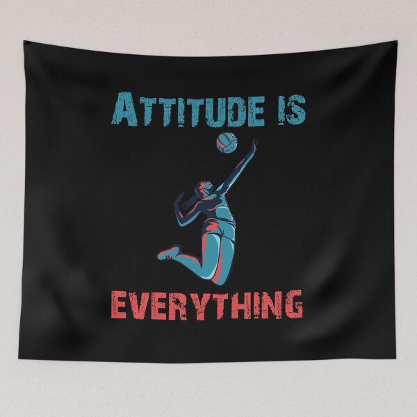 Item preview, Attitude Is Everything Retro Beach Volleyball Player Quote  designed and sold by Rzelemenz.