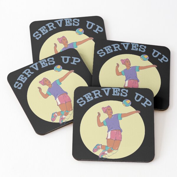 Item preview, Serves Up Funny  Retro Beach Volleyball Player Quote  designed and sold by Rzelemenz.