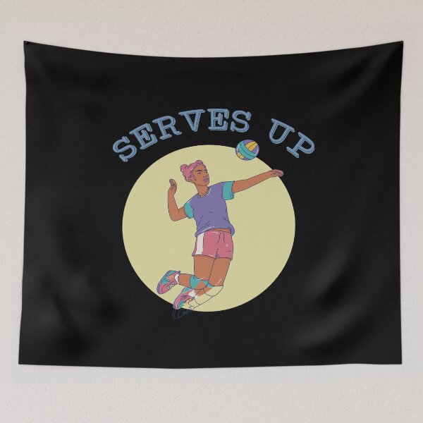 Item preview, Serves Up Funny  Retro Beach Volleyball Player Quote  designed and sold by Rzelemenz.