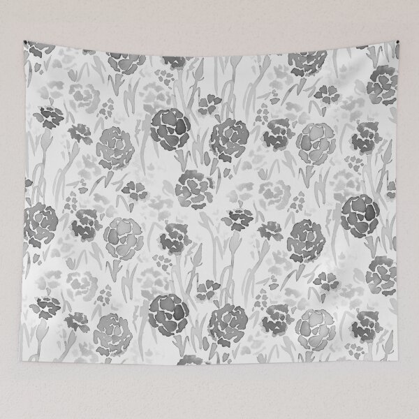 Item preview, Gray Watercolor Carnation designed and sold by Carolina Diaz.