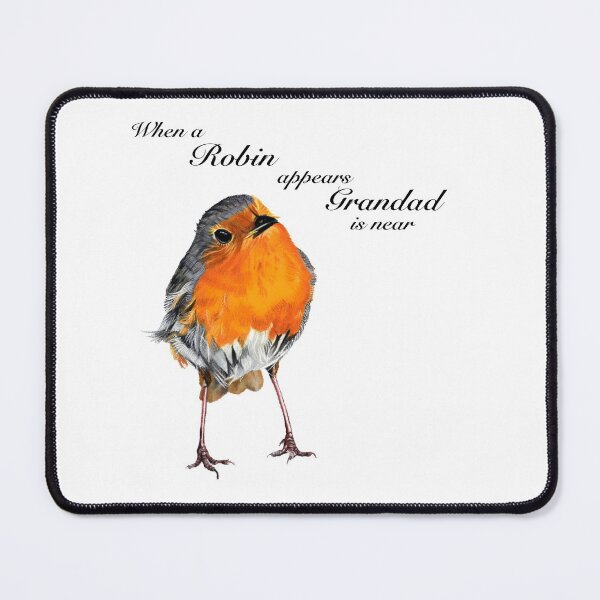 Item preview, When a Robin appears Grandad is here - Robin Redbreast - Red Robin - Grandad sympathy - Grandad condolence - Grandad memorial - in loving memory of Grandad designed and sold by IslesArt.