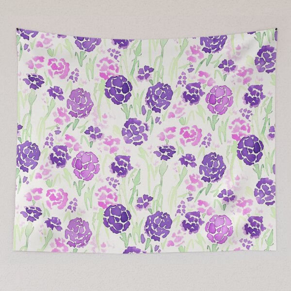 Item preview, Purple Watercolor Carnation designed and sold by Carolina Diaz.