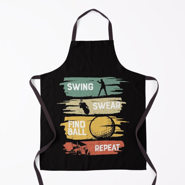 Item preview, Swing Swear Find ball Repeat retro golfing designed and sold by Majesticoo.