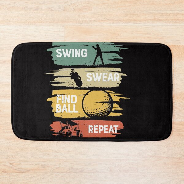 Item preview, Swing Swear Find ball Repeat retro golfing  designed and sold by Majesticoo.