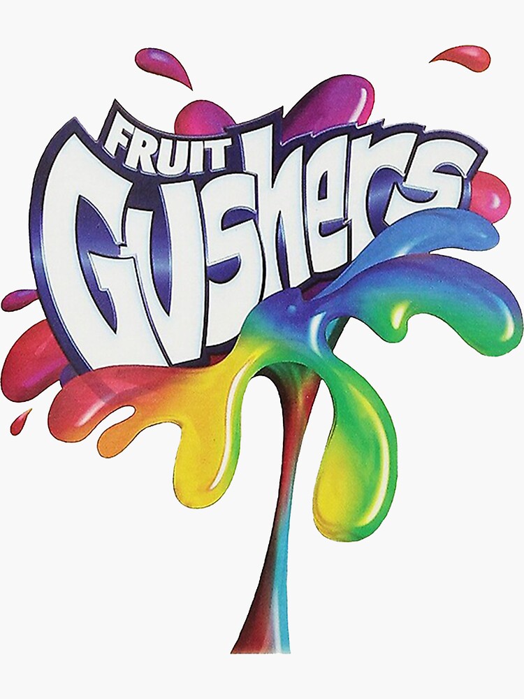 "Fruit Gushers 90s logo" Sticker for Sale by Udin004 Redbubble