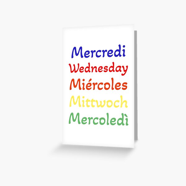 Mercredi Greeting Cards Redbubble