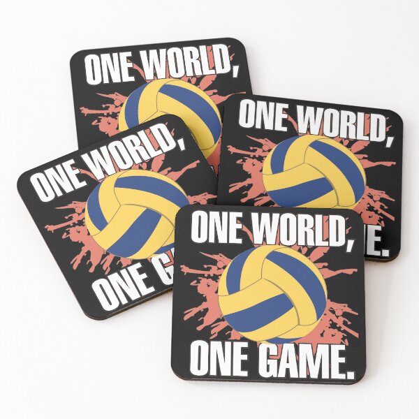 Item preview, One World One Game Funny Beach Volleyball Player Quote  designed and sold by Rzelemenz.