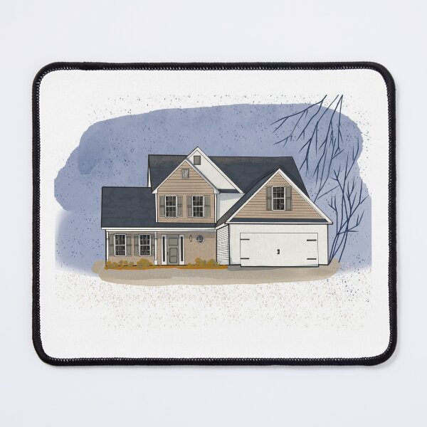 Item preview, Watercolor house design  designed and sold by tenkenryujin.