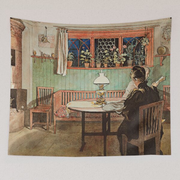 Item preview, When the Children have Gone to Bed - Carl Larsson designed and sold by brushandframes.