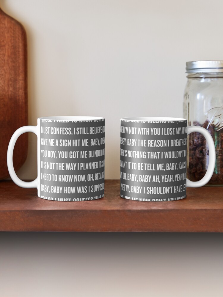 Britney Spears Baby One More Time Full Lyrics Mug By Klg01 Redbubble