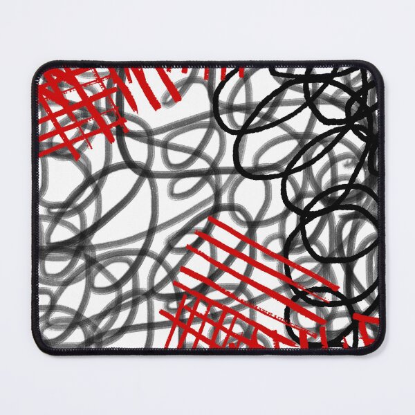 Item preview, Black, White, and Red Abstract Dark Matter Graffiti Scribbles and Dashes, made by EndlessEmporium designed and sold by EndlessEmporium.