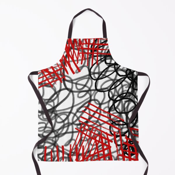 Item preview, Black, White, and Red Abstract Dark Matter Graffiti Scribbles and Dashes, made by EndlessEmporium designed and sold by EndlessEmporium.