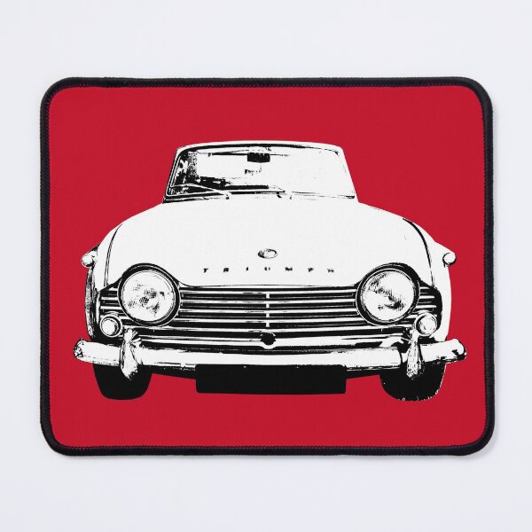 Item preview, Triumph TR4A 1960s British classic car monoblock black and white designed and sold by soitwouldseem.