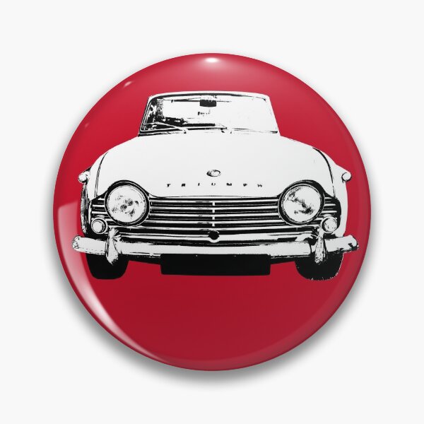 Item preview, Triumph TR4A 1960s British classic car monoblock black and white designed and sold by soitwouldseem.