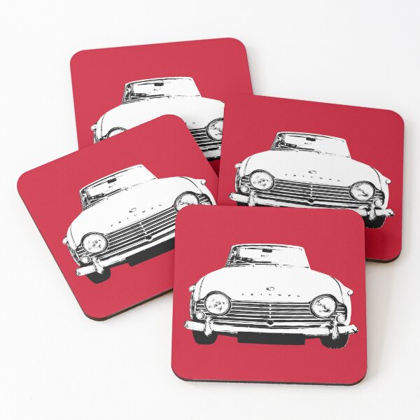 Item preview, Triumph TR4A 1960s British classic car monoblock black and white designed and sold by soitwouldseem.