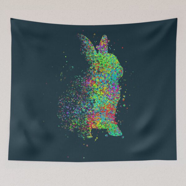 Item preview, Disappearing Bunny (Splatter Art) designed and sold by amenwolf.