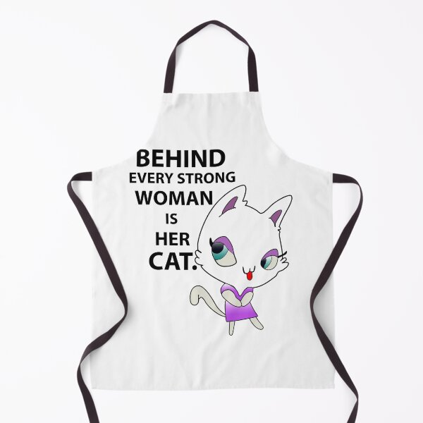 Item preview, Behind Every Strong Woman is Her Cat designed and sold by ushanArt.