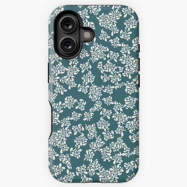 Artikel-Vorschau von Swirls - Blumen Muster petrol, designt und verkauft von lineosa.