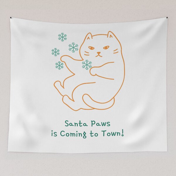Item preview, Merry Christmas From Santa Paws designed and sold by Pixel Fin.