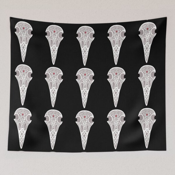 Item preview, Celtic Raven Skull designed and sold by ingridthecrafty.