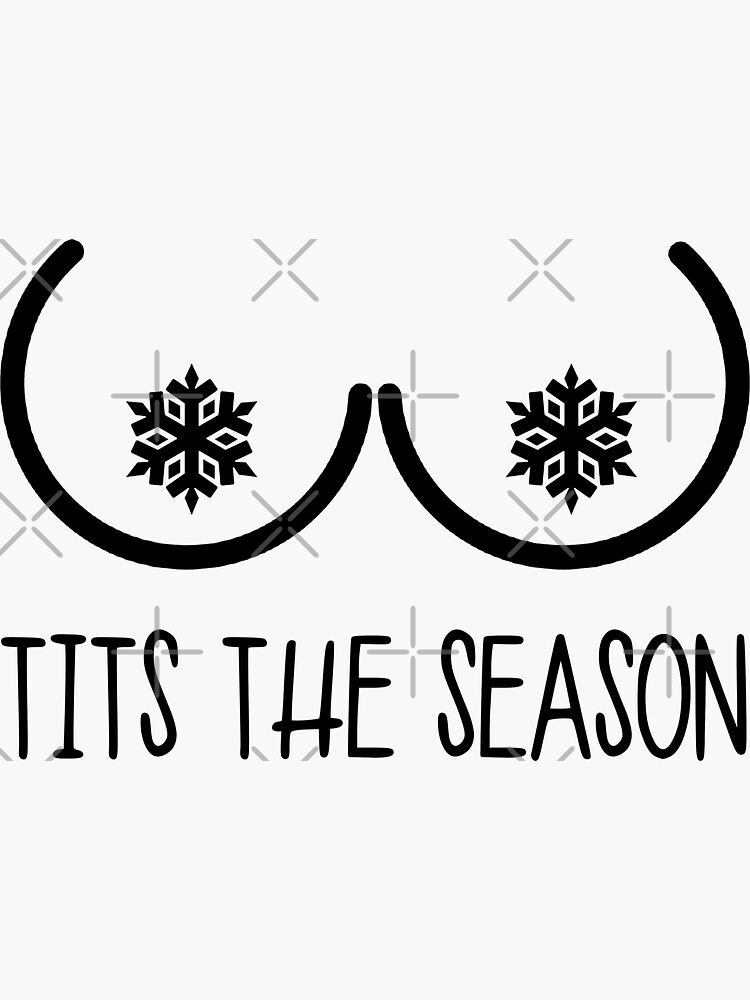 tits the season, Naughty Nice Nobhead , Rude Funny Christmas Check List ,  Christmas Party, Karma, gift for him, | Sticker