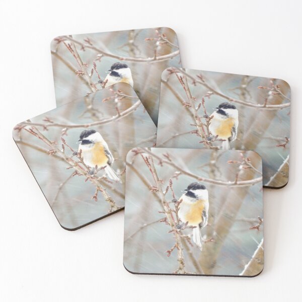 Item preview, Black Capped Chickadee in The Snow designed and sold by Jeda1429.