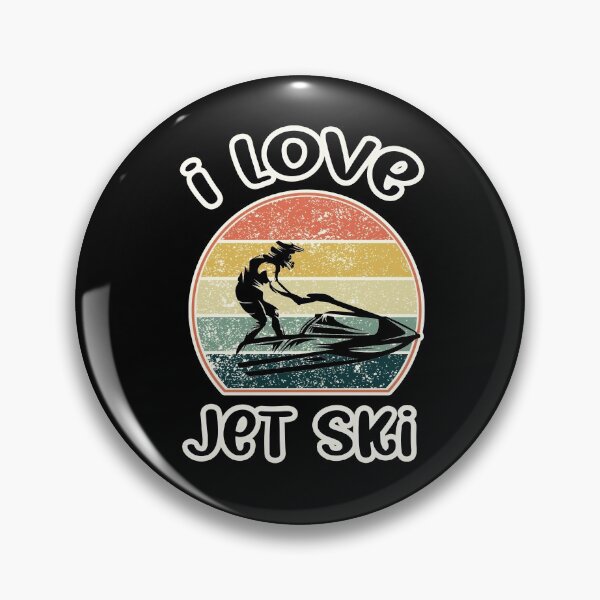 Item preview, I Love Jet Ski Funny Cool Retro Vintage Distressed Design For Woman And Man  designed and sold by pedrored369.