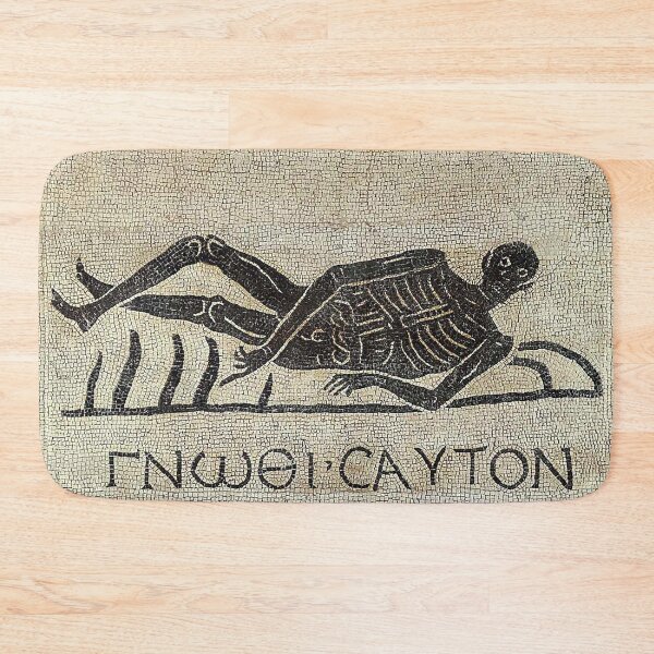 Item preview, Know Thyself Gnothi Sauton Ancient Greek Philosophy quote designed and sold by ClassicalGreece.